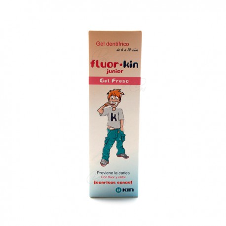 FLUOR KIN JUNIOR GEL 2X1 FRESA 75 ML