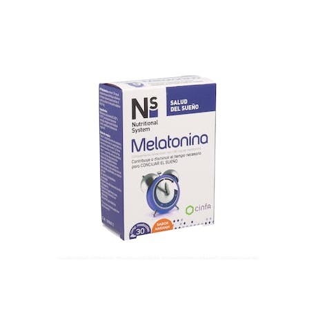 NS MELATONINA 1,95 MG 30 COMPRIMIDOS MASTICABLES SABOR NARANJA