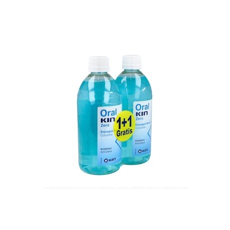 ORAL KIN ENJUAGUE BUCAL ZERO 1+1 GRATIS