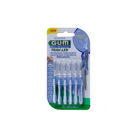 GUM CEPILLO INTERDENTAL 1312 TRAV LER06 MM 6 UNIDADES