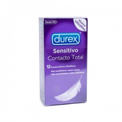 DUREX SENSITIVO CONTACTO TOTAL;PRESERVATIVOS;12 U