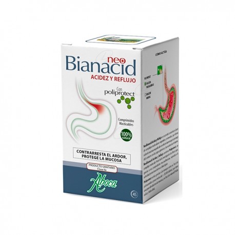 ABOCA NEOBIANACID ACIDEZ Y REFLUJO 45 COMP MASTICABLES