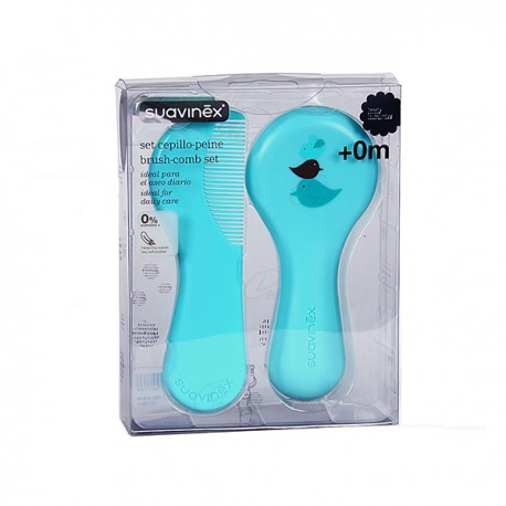 SUAVINEX SET CEPILLO PEINE AZU